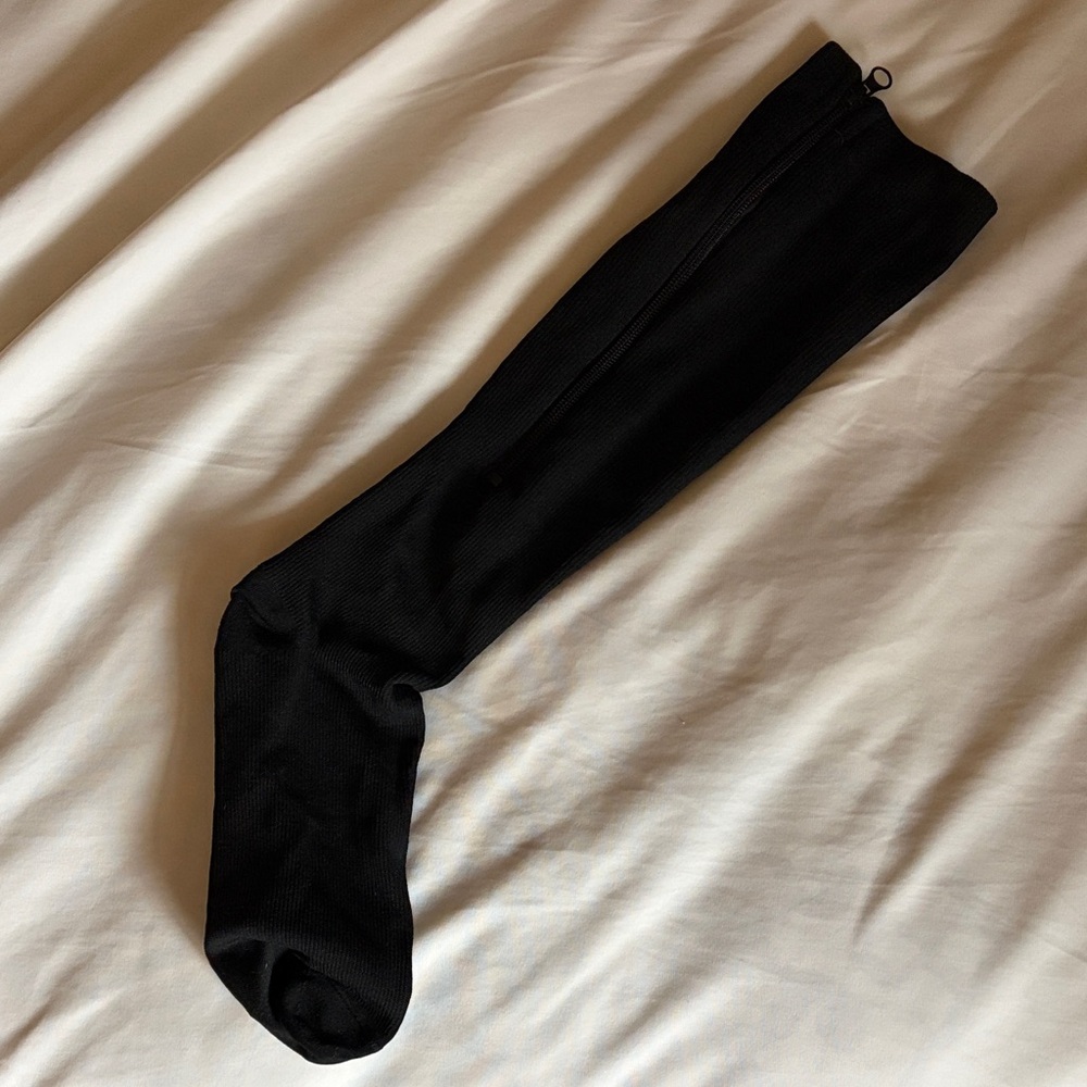 Amazon Men’s side zip compression Socks Pack — Black (XXL) 3 pr